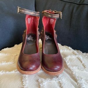 FREEBIRD Raeanne Burgundy Ankle Bootie